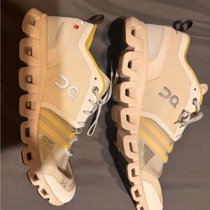 On Cloud Sneakers in White  and Yellow